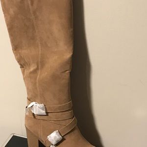 Tan knee boots New never worn